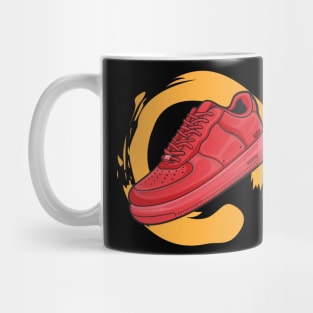Force Triple Red Retro Sneaker Mug